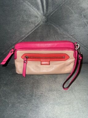 Coach Daisy Spectator Colorblock Wristlet